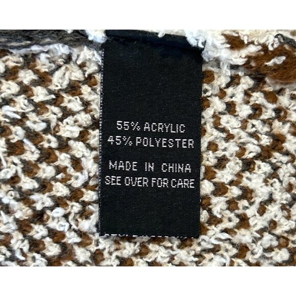 Fortune + Ivy Women's Multi-Striped Duster Cardigan Brown Ivory Size XL NWOT - Picture 6 of 8